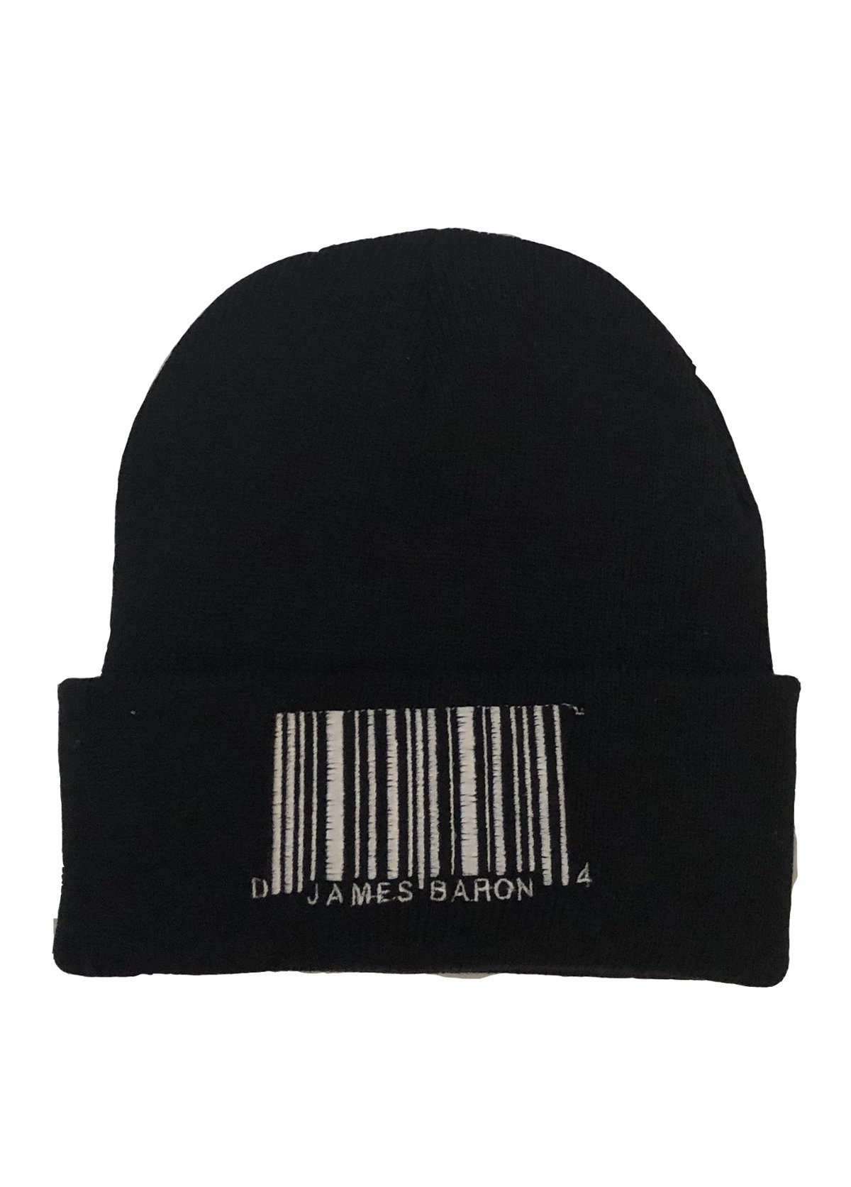 Image of James baron Barcode logo beanie