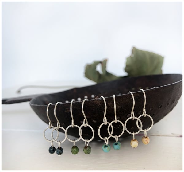 Image of Mini sterling silver hoop earrings