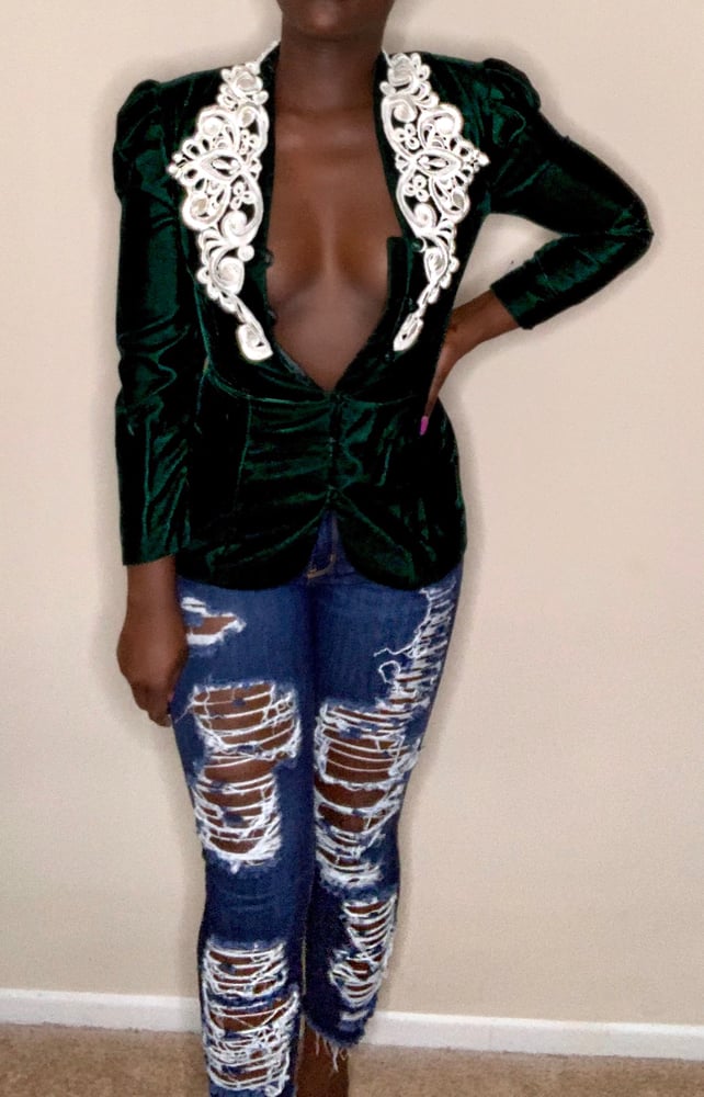 Image of Velvet & Lace Top