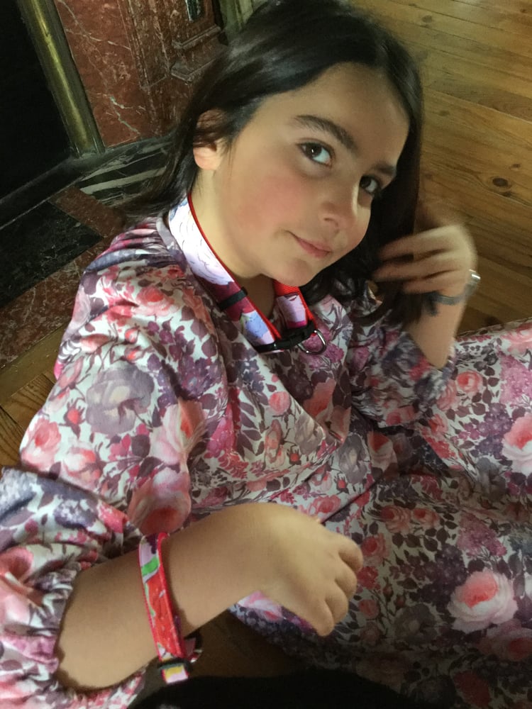 Image of Colliers de chien en tissu Prune Cirelli x Villa Atlantida