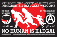 Immigrants and Refugees Welcome sticker