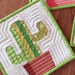 Image of Saguaro Cactis Quilt Block Pattern - 8" x 8"
