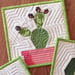 Image of Prickly Cactis Quilt Block Pattern - 8" x 8"