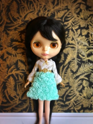 Image of LoungingLinda Rosebud Dress ~ Mint