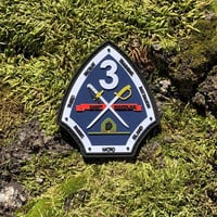 Image 1 of 3rd Recruit Training Battalion Parris Island MCRD PVC Battalion Patch