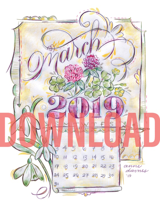 Image of March 2019 Calendar