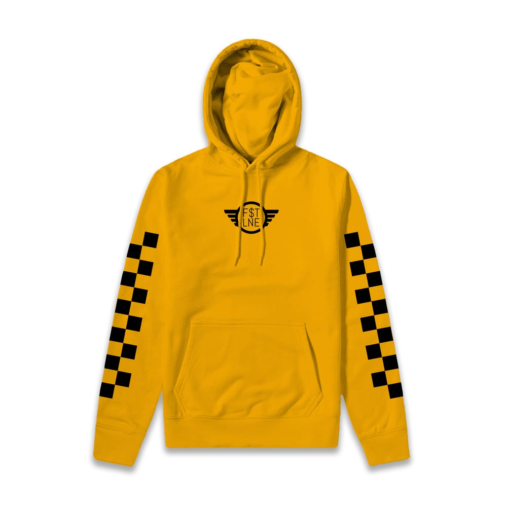 Image of Checkered Hoodie (Gold)