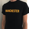 MANCHESTER T-SHIRT IN BLACK + YELLOW 