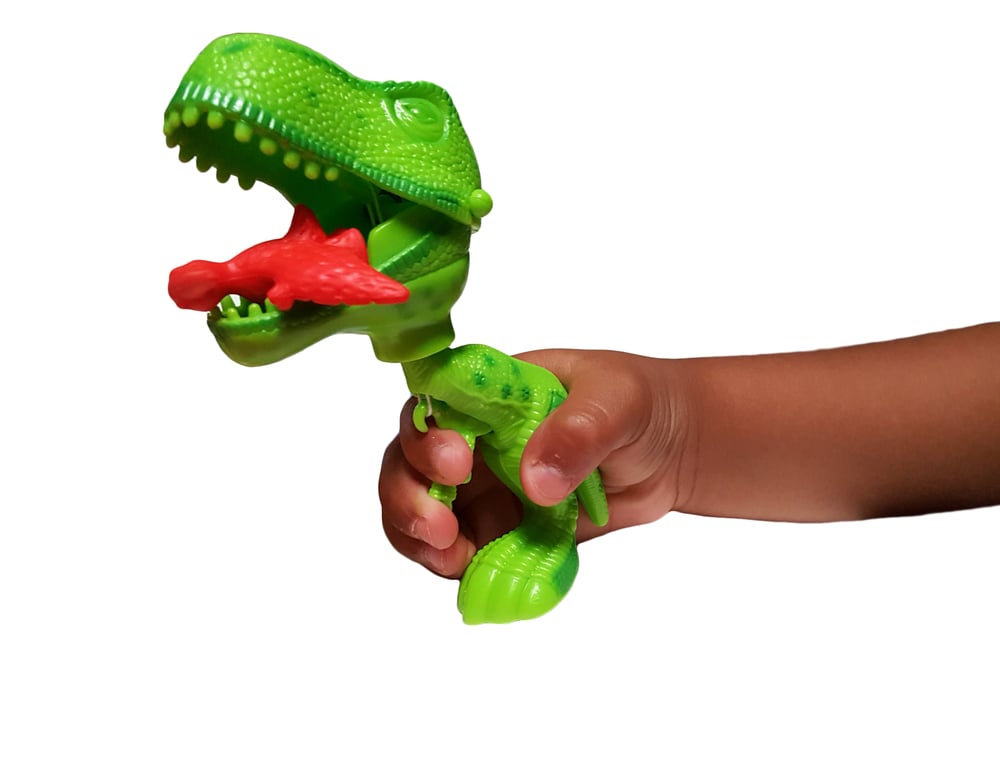 Image of 3 pack T-Rex Dinosaur Grabber Fine Motor Tool