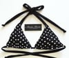 Polka Dot DELUXE Padded Bikini - Black + White