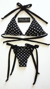 Polka Dot DELUXE Padded Bikini - Black + White