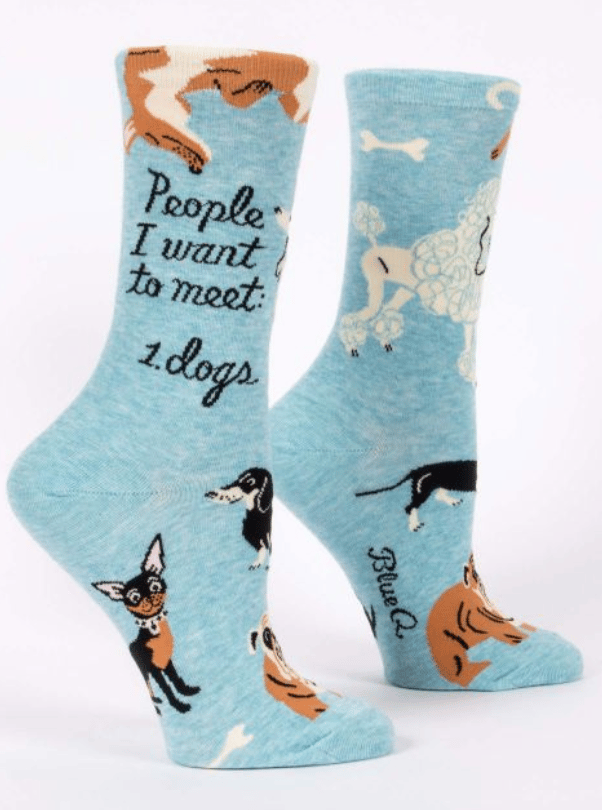 Image of People I Want to Meet: Dogs Crew Socks