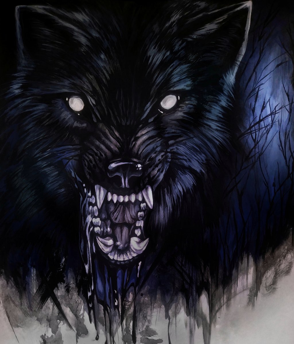 Dark Wolf Print | brashley art