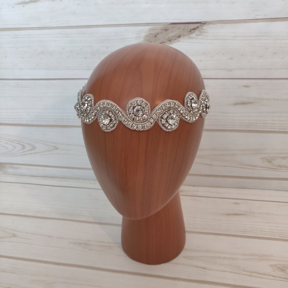 "Ellie" Bridal Headpiece (Available in other Colors)