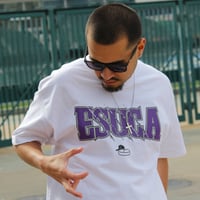 Image 1 of Grizzuca OG Script Tee (White/Cool Gray)