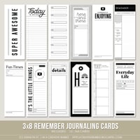 Image 1 of 3x8 Remember Journaling Cards (Digital)