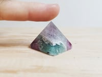 Image 2 of VANQUISH BAD VIBES Fluorite Mini Pyramid