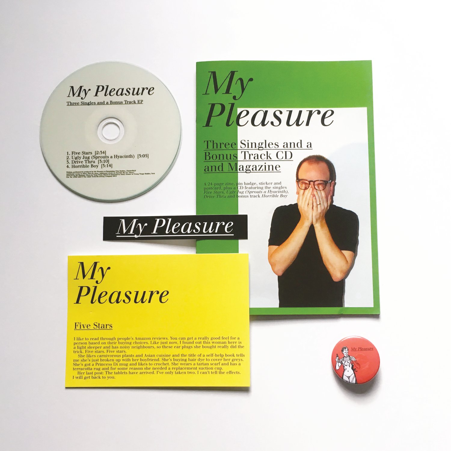 Image of Three Singles and a Bonus Track CD and Magazine