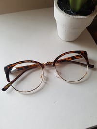 Image 2 of Half frame clear lense glasses 
