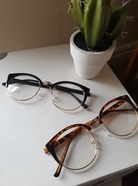 Image 1 of Half frame clear lense glasses 