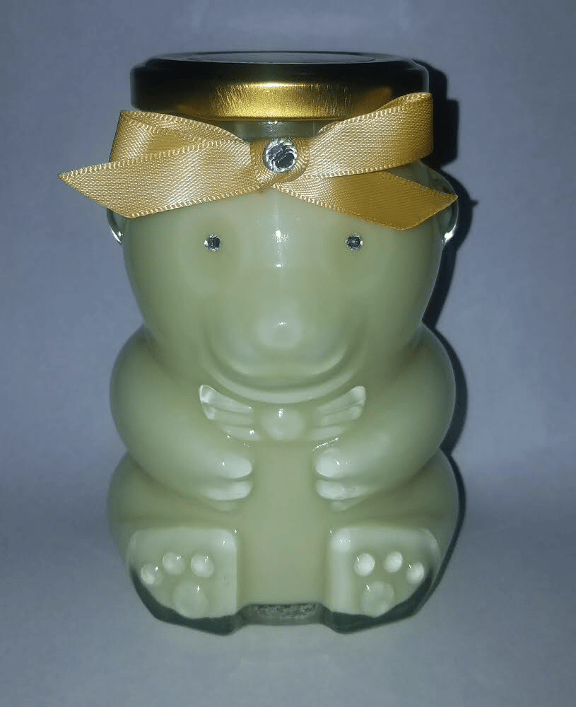 Image of BEAR GLASS JAR CANDLE