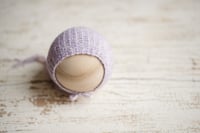 Image 2 of Lilac Linen Stitch Bonnet