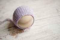 Image 1 of Lilac Linen Stitch Bonnet