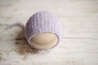 Image 3 of Lilac Linen Stitch Bonnet