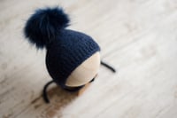 Image 2 of Special Bonnet + Faux Fur Pom Pom