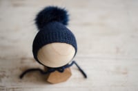 Image 1 of Special Bonnet + Faux Fur Pom Pom