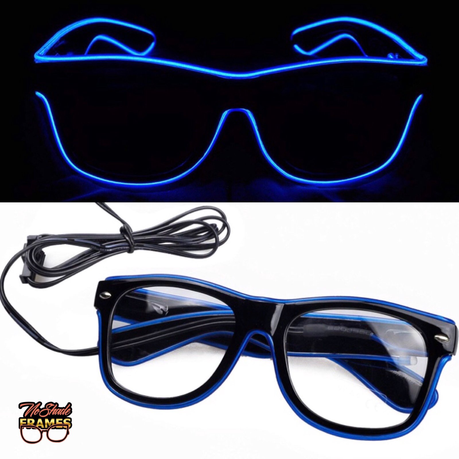 blue light up glasses