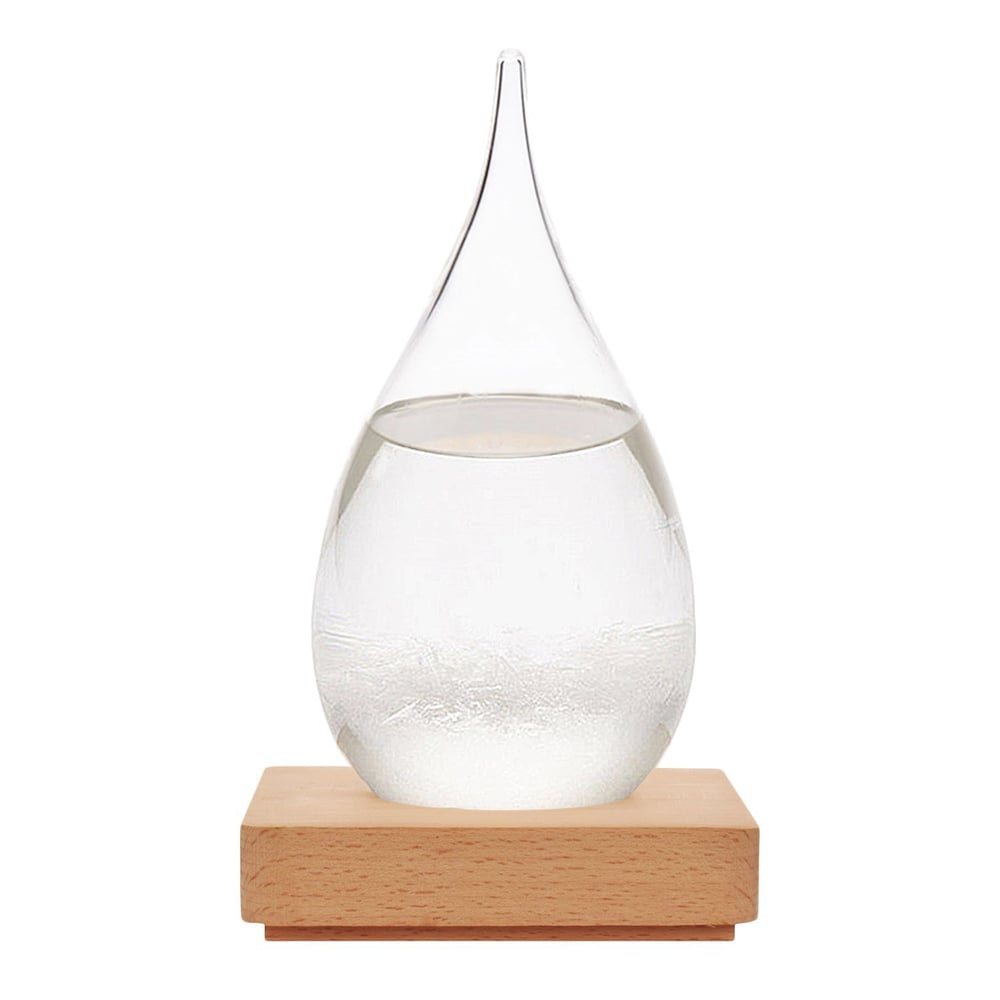 Image of Storm Glass Weather Predictor w/ Wood Base (Large)