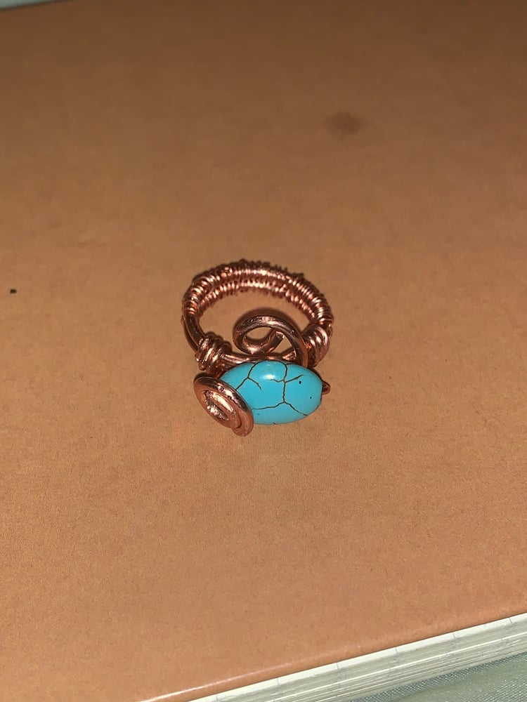 Image of Turquoise pinky ring