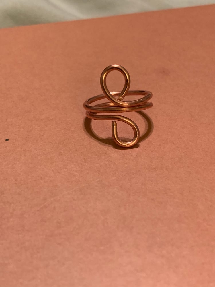 Image of Copper infinity ring