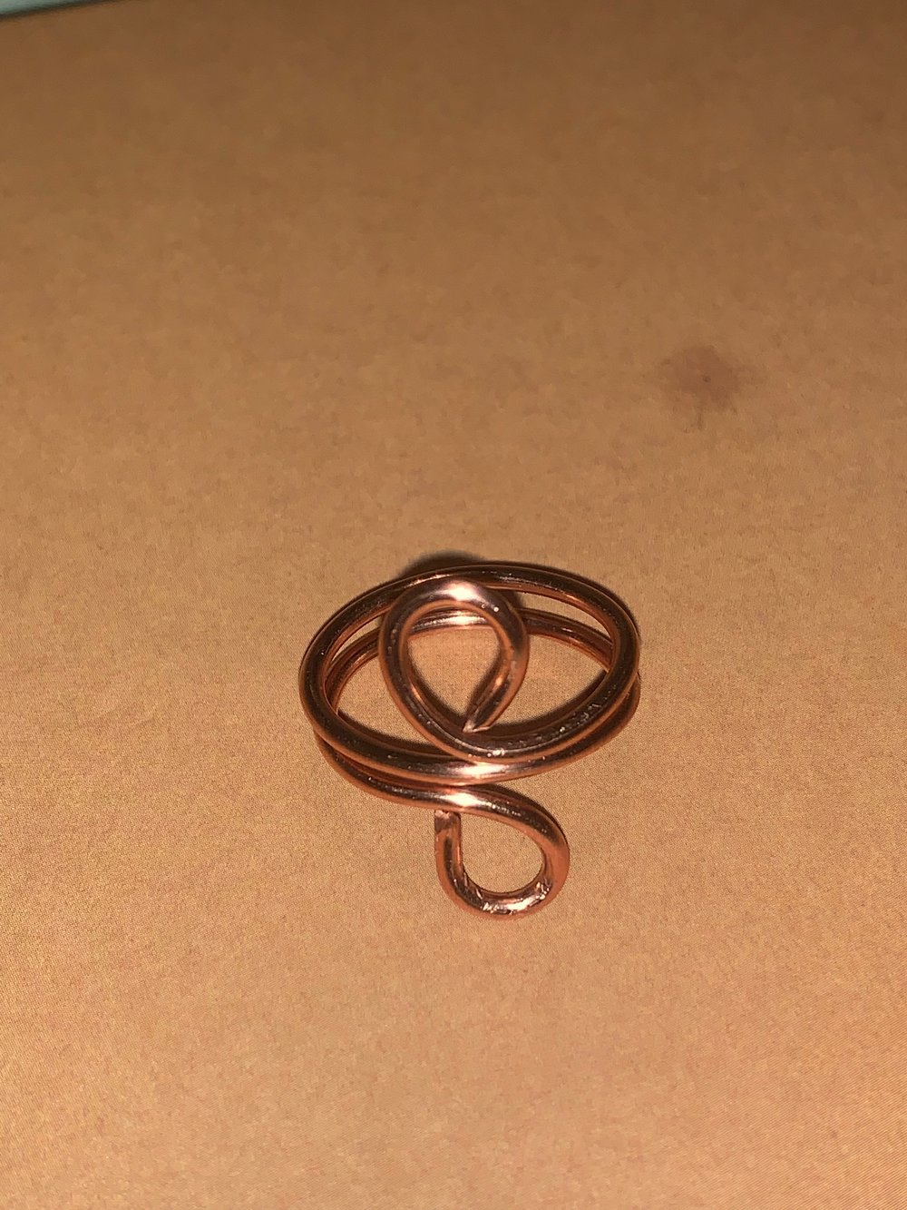 Image of Copper infinity ring