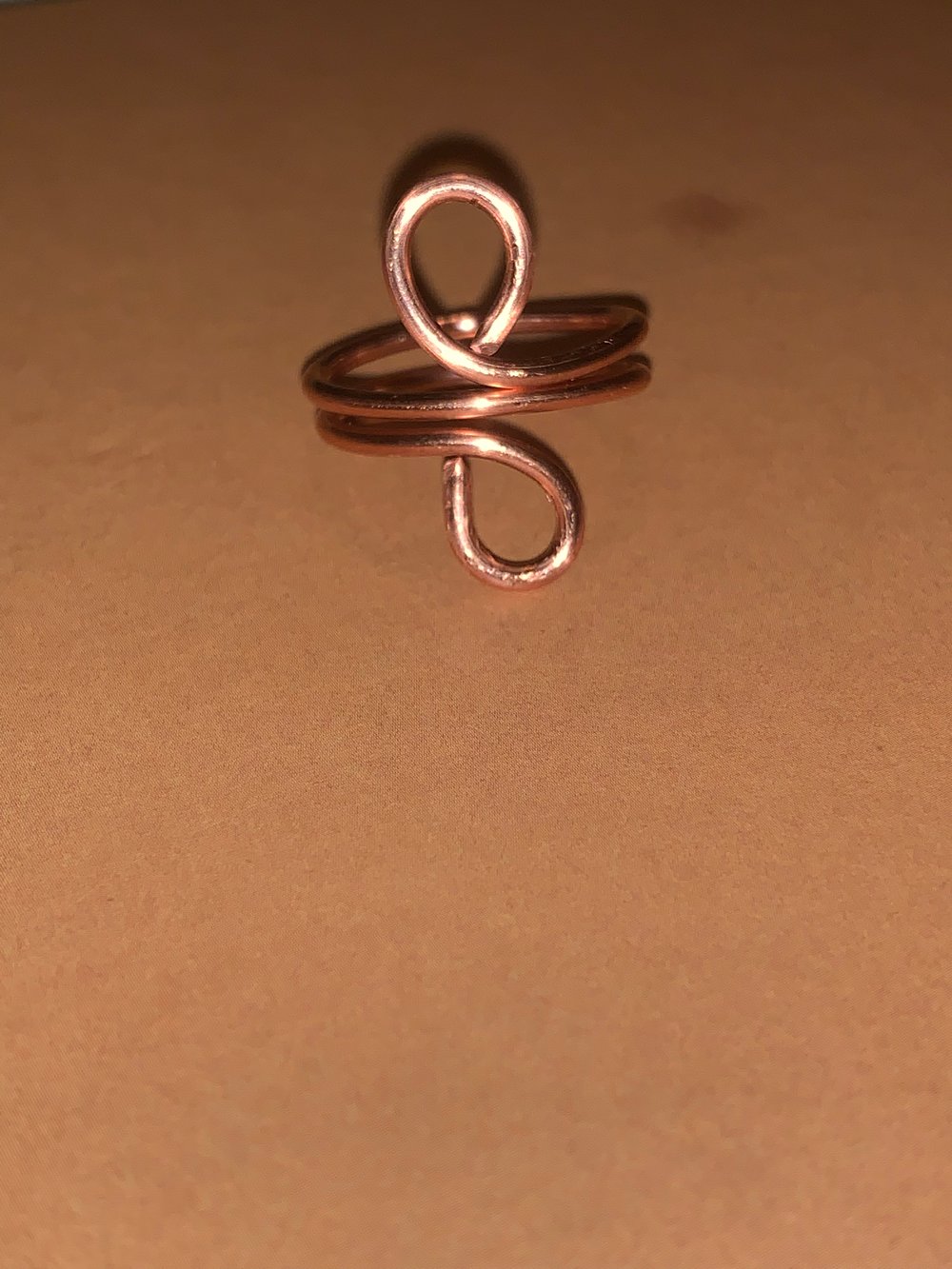 Image of Copper infinity ring