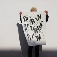 'Drink More Gin' Poster