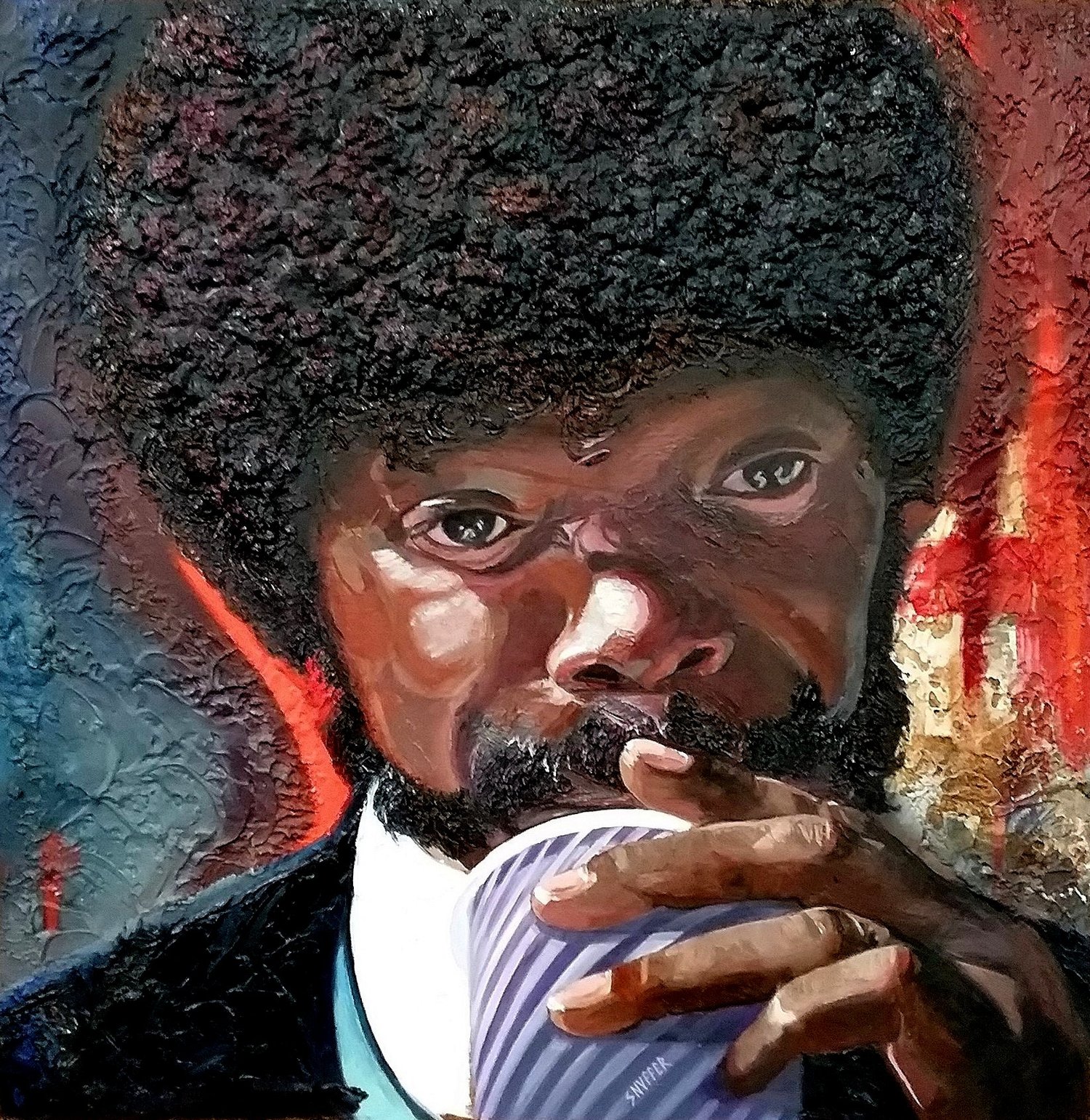 TASTY BEVERAGE Pulp Fiction James Snuffer Studios TASTY BEVERAGE Pulp Fiction James Snuffer Studios