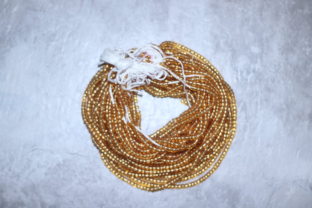Image of Gold Tie Waistbead 