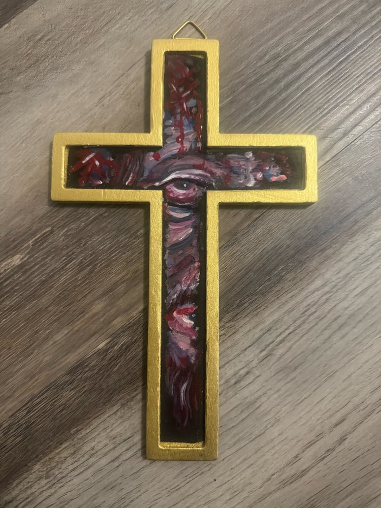 Image of Original Tim Lehi "Christ Crucifix 2" Painting