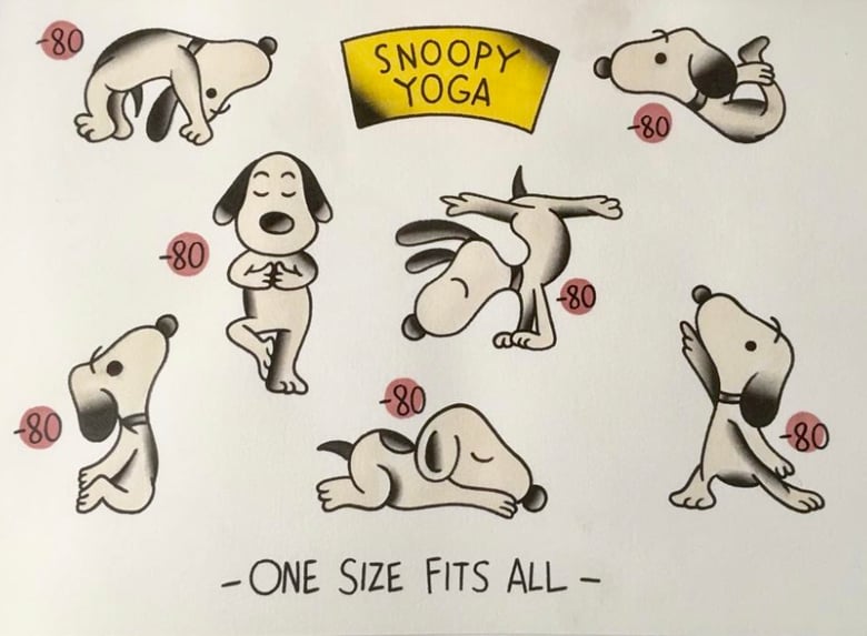 Image of Snoopy Yoga 