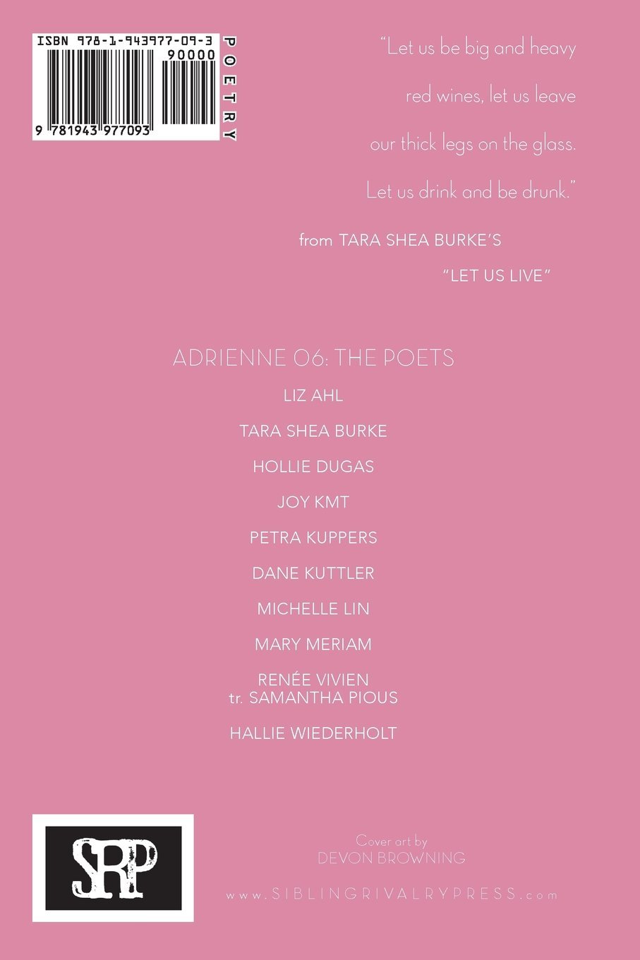 Adrienne Issue 06: A Poetry Journal of Queer Women
