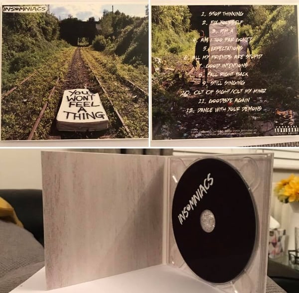 Image of Insomniacs 'You Won't Feel A Thing' Album 