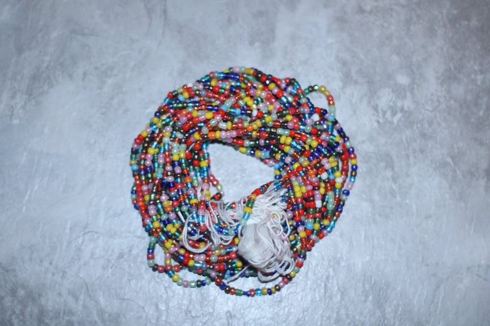 Image of Rainbow tie waistbead