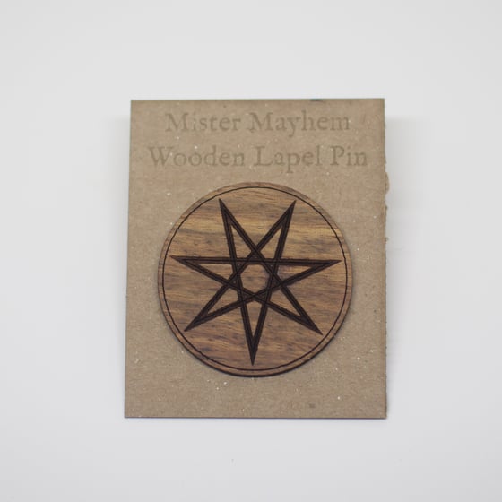 Image of Wooden Lapel Pin (Elven Star)