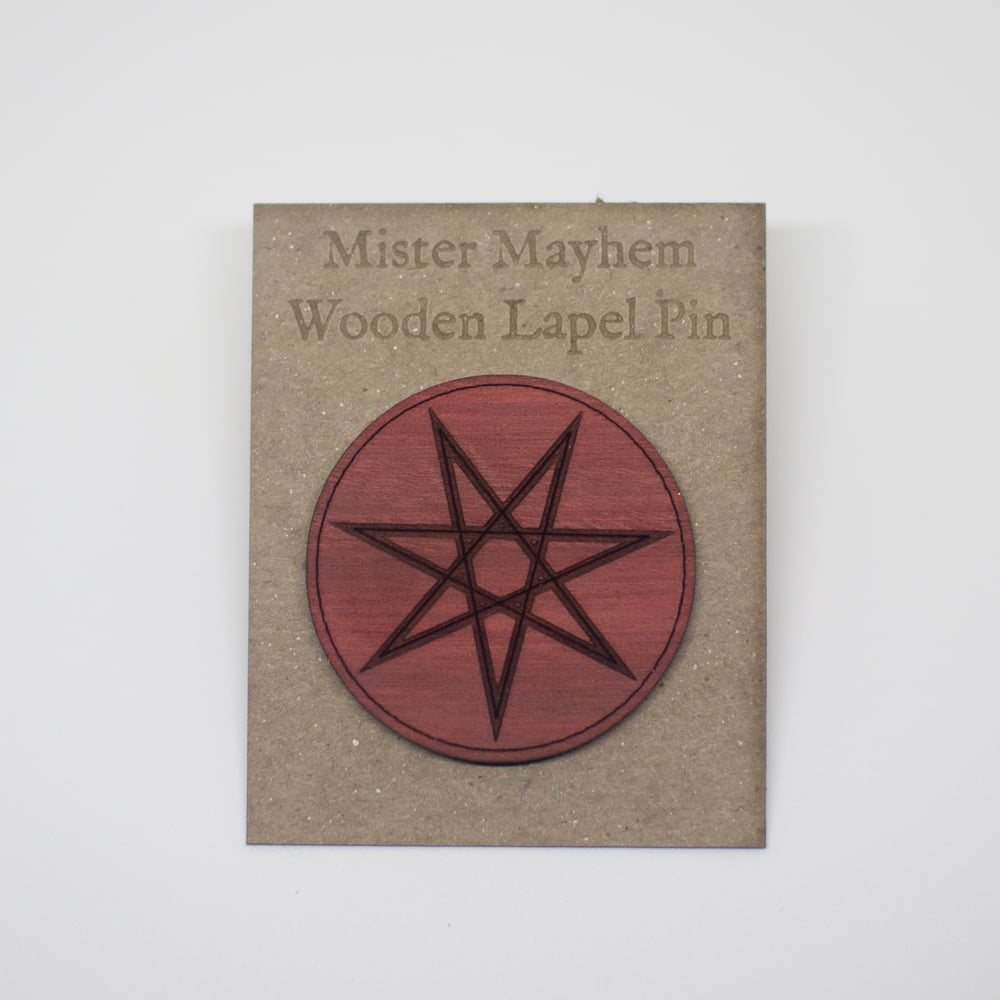 Image of Wooden Lapel Pin (Elven Star)