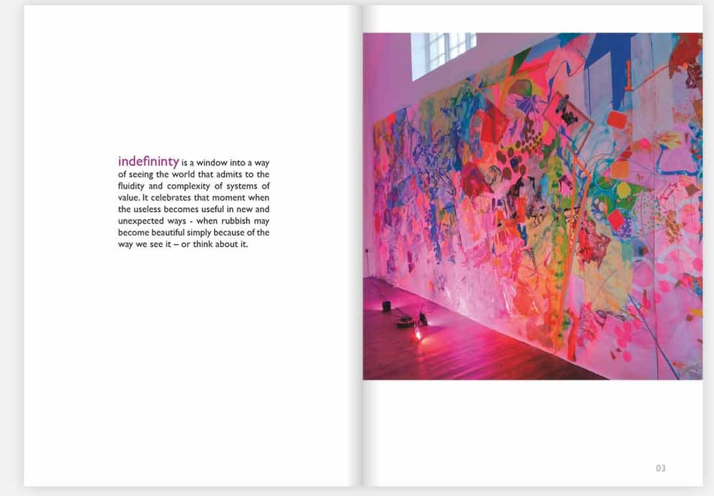 Image of Indefinity Catalogue - Aberystwyth Arts Centre Exhibition
