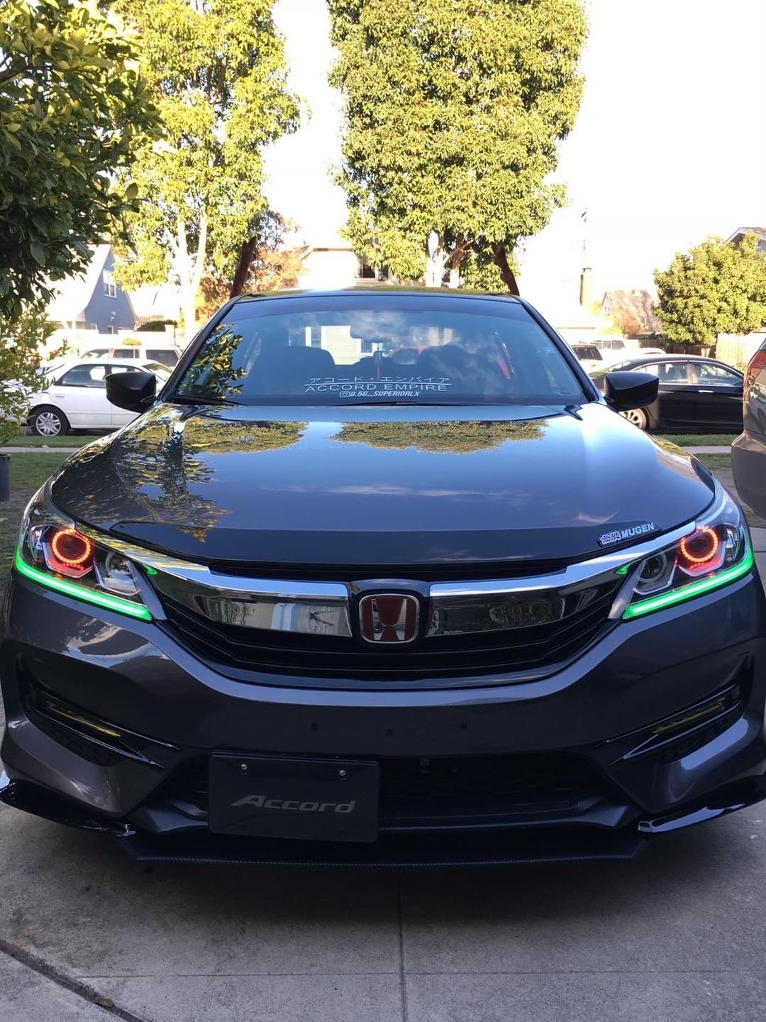 2016-17 Dual Halo and Chasing Drl Accord Custom Headlight | Custom Retrofit