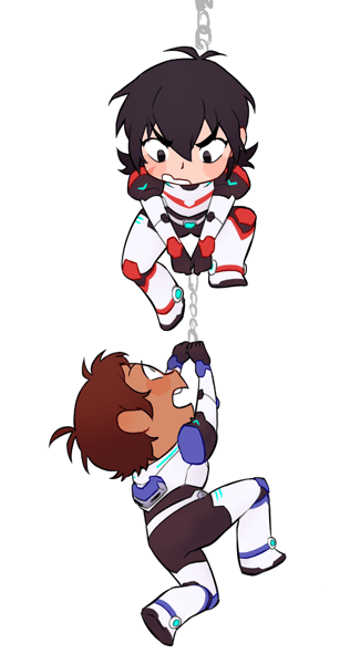 Image of clear acrylic Klance Double Charm 