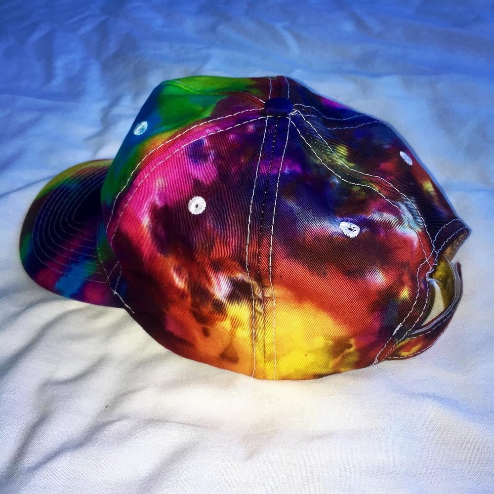 Image of Wolf Custom Embroidered Tie Dyed Hat!!! 👉 Pre-Sale!!! 